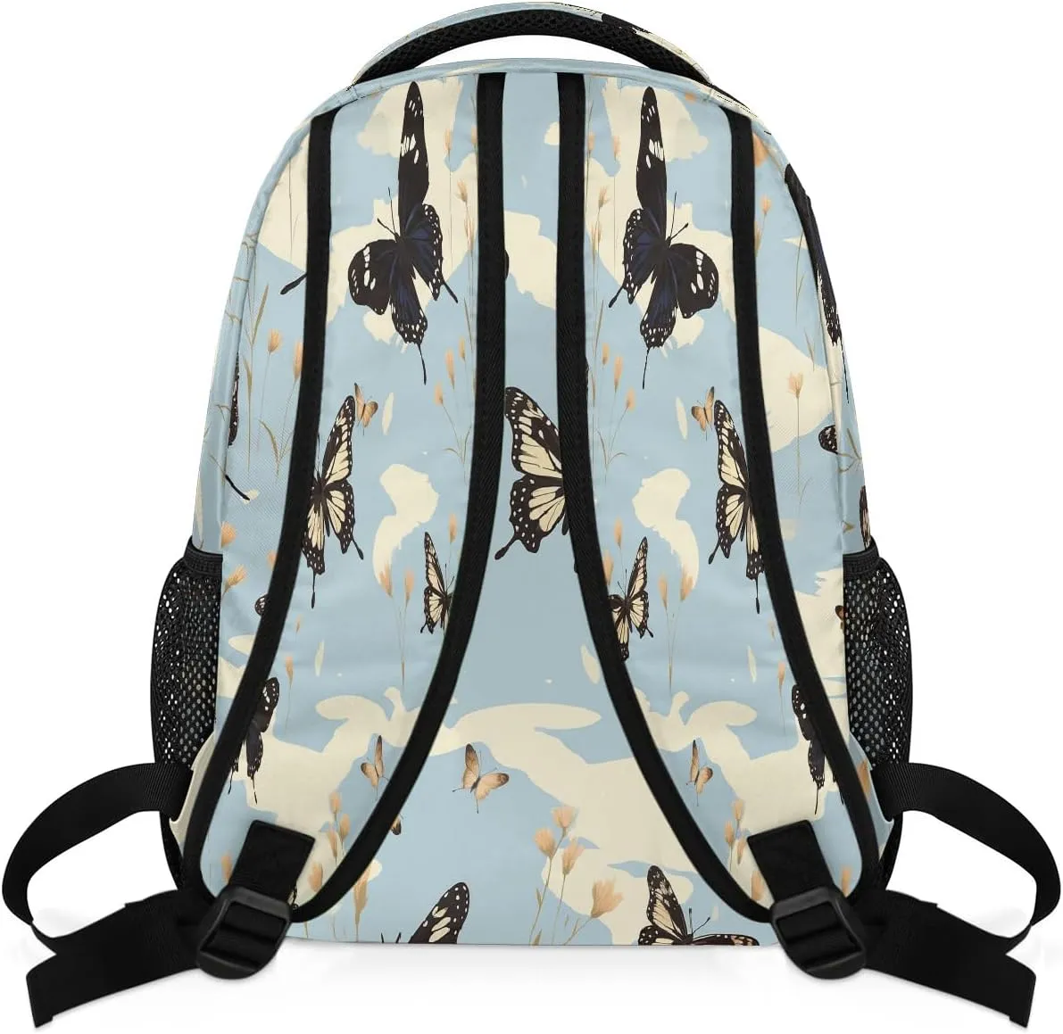 Backpack for Women Men Waterproof Backpack with Laptop Compartment, Lightweight Carry On Backpack for Travel, Work, Picnic, Butterfly Animal Pattern