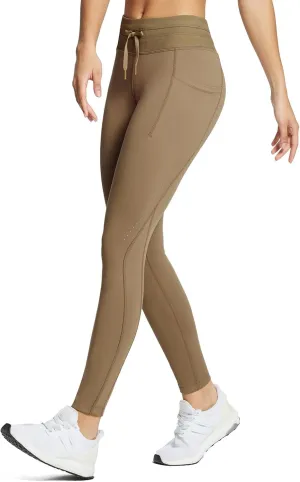 baleaf Women's Fleece Lined High Waisted Leggings Water Resistant Thermal Warm Winter Tights Ski Hiking Pants with Pockets