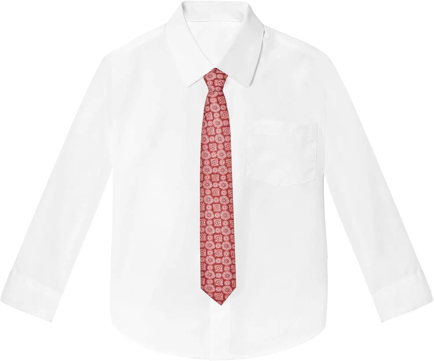 Boys' 6-Piece Formal Slim Fit Suit Set, Vest, Pants, Dress Shirt, Tie, Pocket Square, and Bow Tie