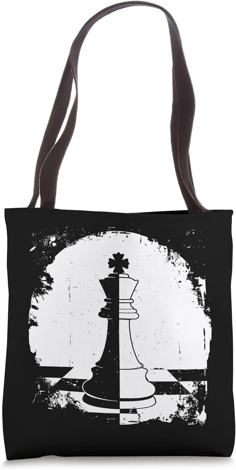 Chess Piece Drawing Tote Bag