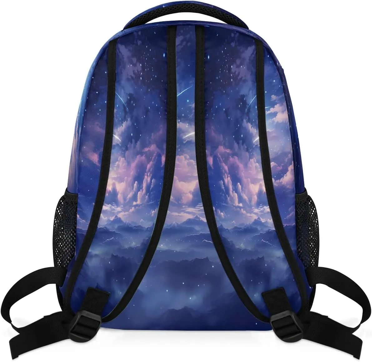 Cosmic Starry Sky Travel Backpack, Large 16 Inch Laptop Bookbag Lightweight Carry-On Bag for Business Travel & Hiking
