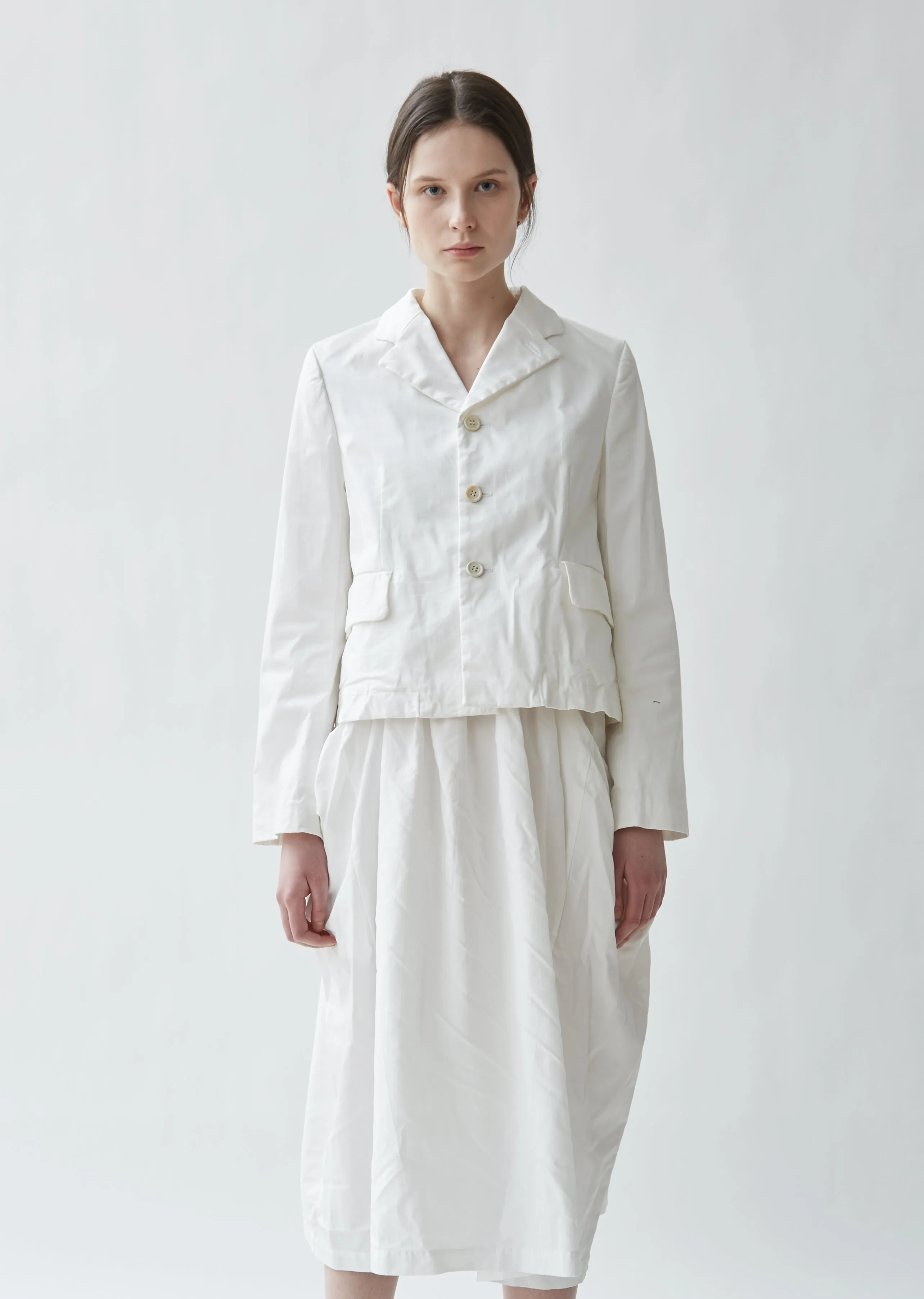 Cotton Satin & Lace Jacket