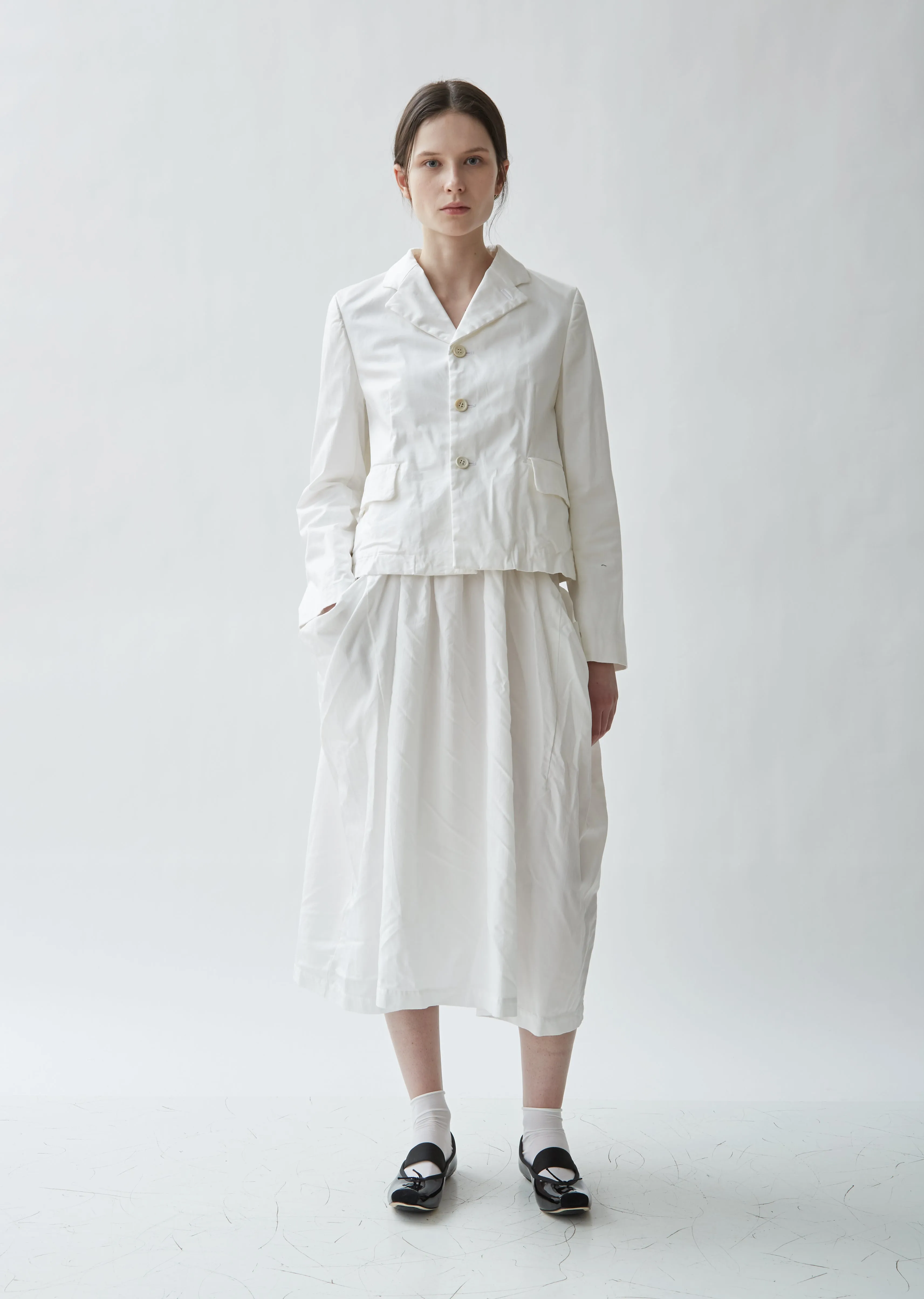 Cotton Satin & Lace Jacket
