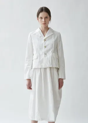 Cotton Satin & Lace Jacket