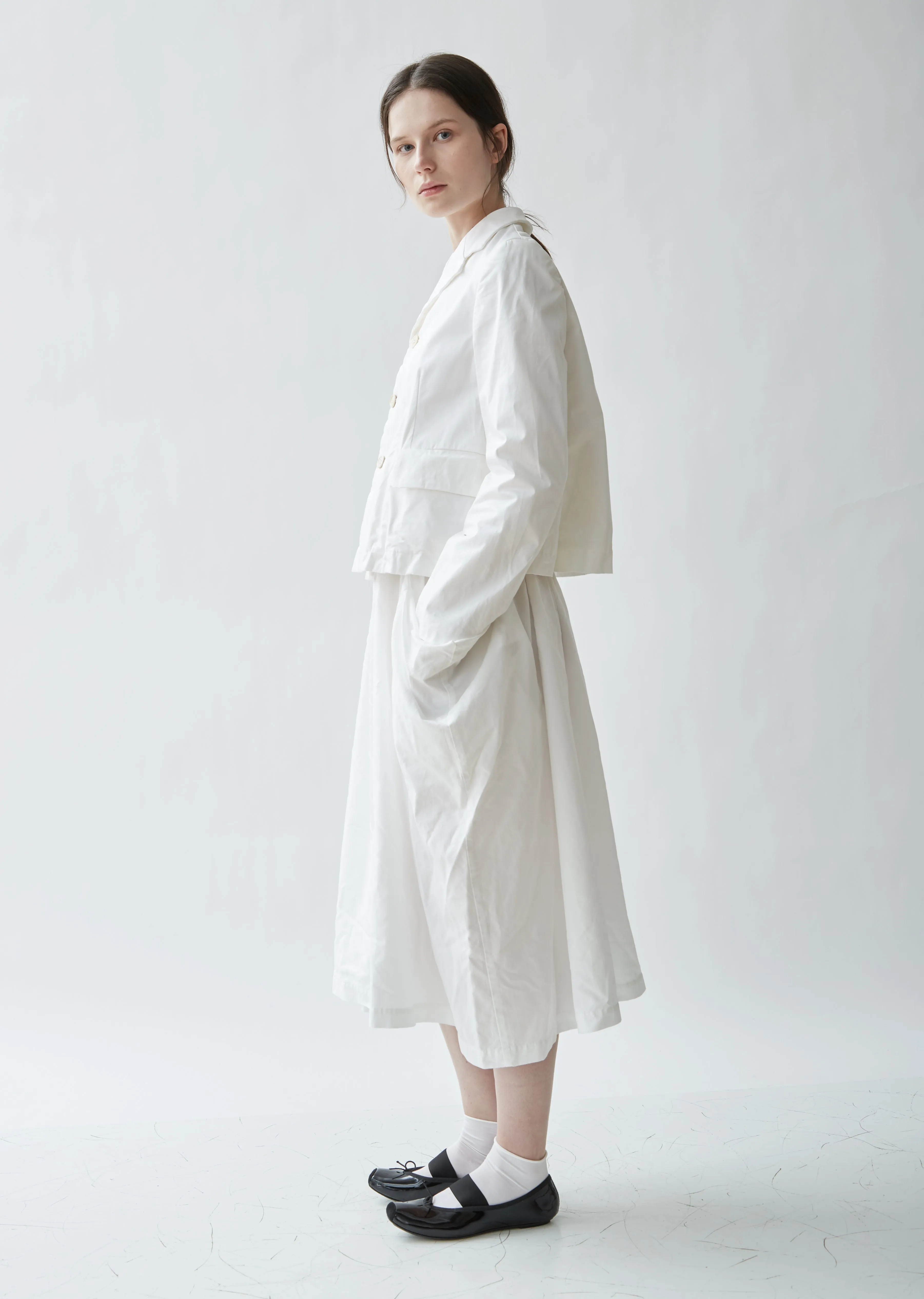 Cotton Satin & Lace Jacket