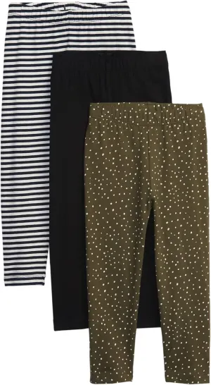 GAP Baby Girls' 3-Pack Playtime Favorites Basic Legging