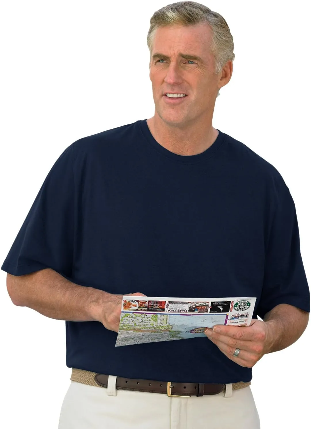 Harbor Bay by DXL Men's Big and Tall Sweat Resistant Jersey T-Shirt