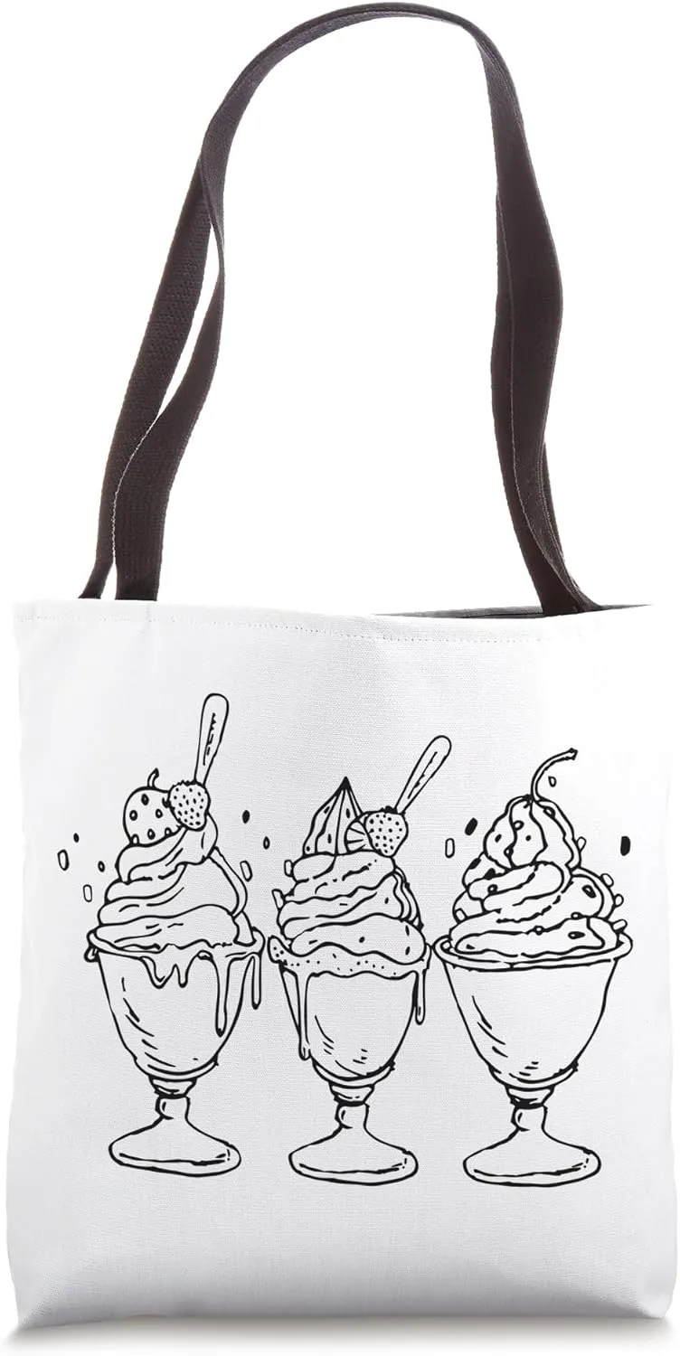 Ice Cream Sundaes Sherbet Tote Bag