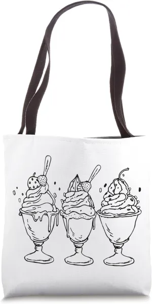 Ice Cream Sundaes Sherbet Tote Bag