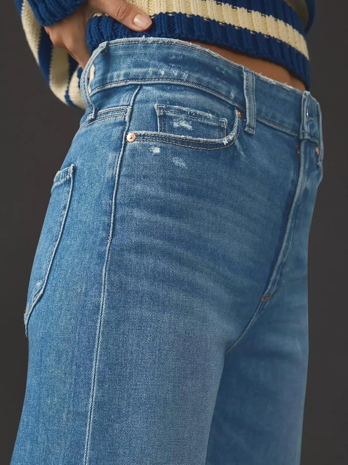 KUNMI Jeans for Women Wide Leg Baggy High Waist Boyfriends Straight Leg Stretchy Denim Pants Trendy Fall 2025