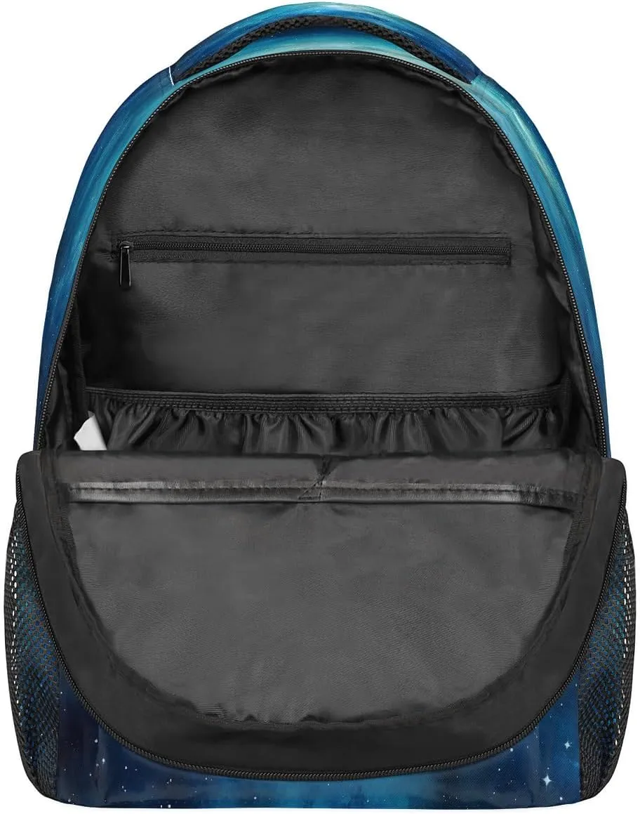 Lightweight Travel Backpack, Galaxy Universe Nebula Large Capacity Bookbag, Waterproof Travel Bag Casual Daypack for Men Women Adults