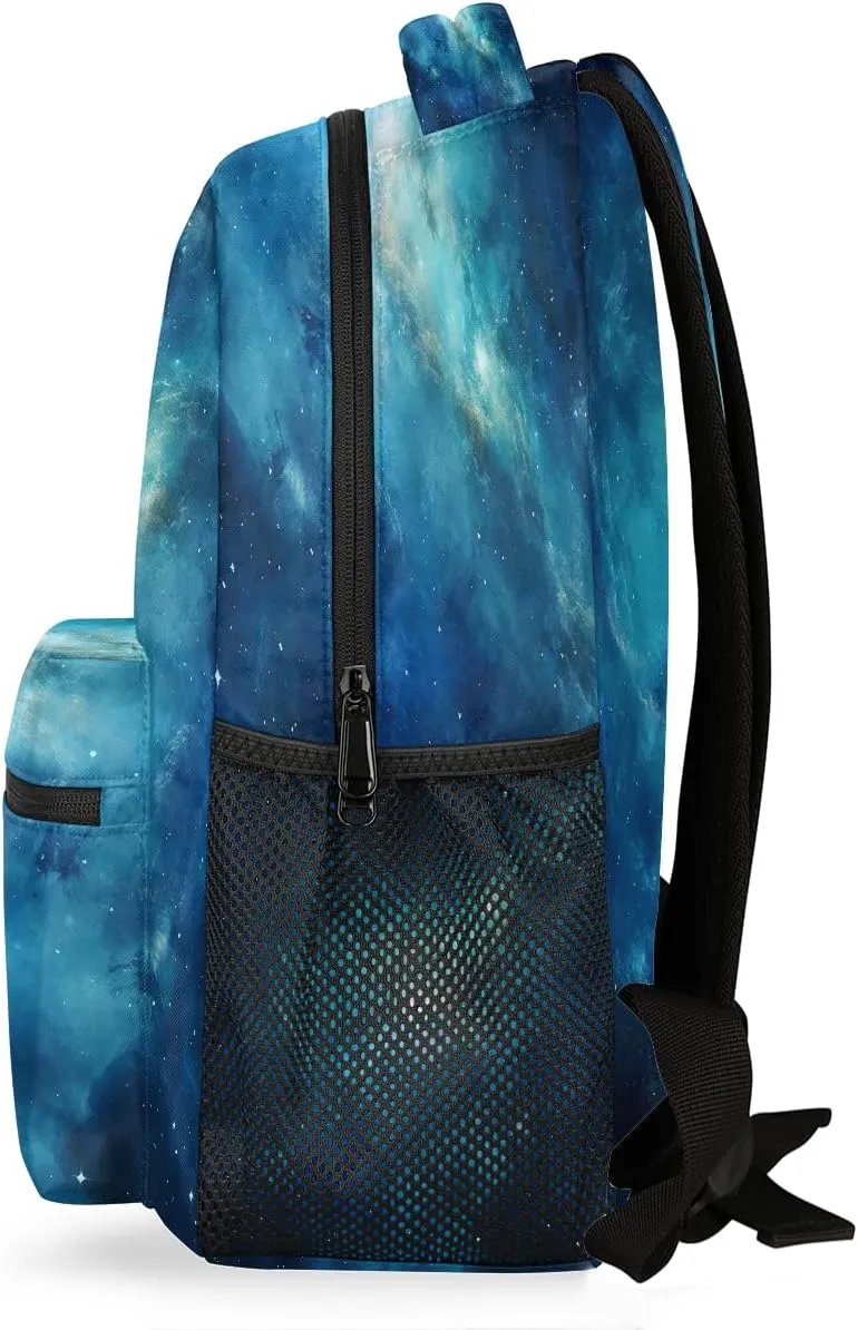 Lightweight Travel Backpack, Galaxy Universe Nebula Large Capacity Bookbag, Waterproof Travel Bag Casual Daypack for Men Women Adults
