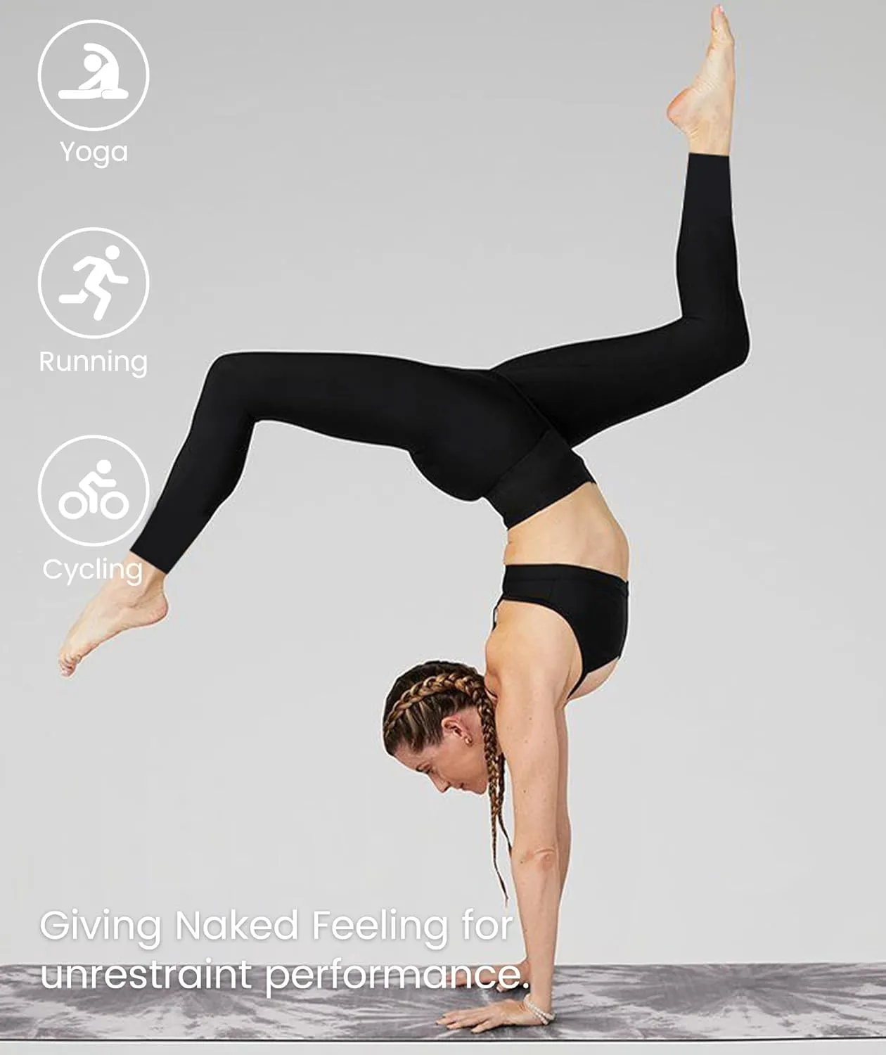 NexiEpoch High Waisted Leggings for Women - Black Tummy Control Compression Soft Yoga Pants for Workout Reg & Plus Size