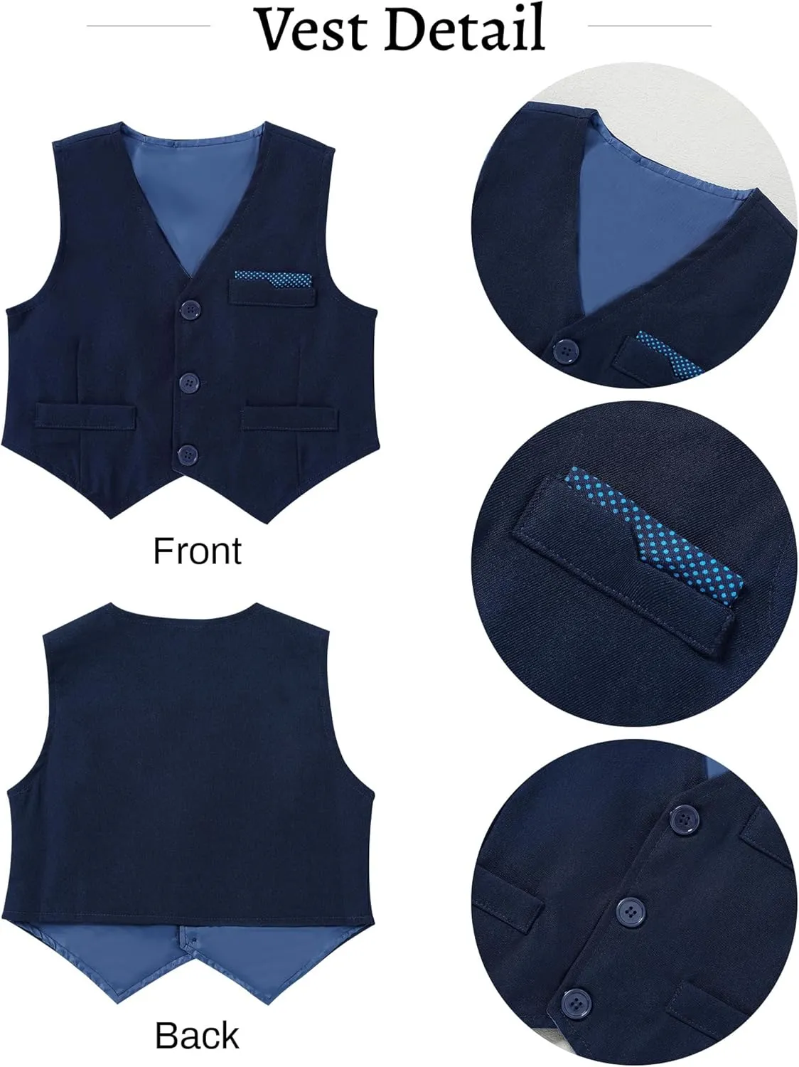 nilikastta Toddler Baby Boy Clothes Suit Gentleman Wedding Outfits Formal Dress Shirt/Bowtie/Vest/Suspender Pants 1-9years