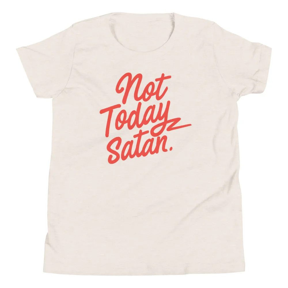 Not Today Satan Kid's Youth Tee