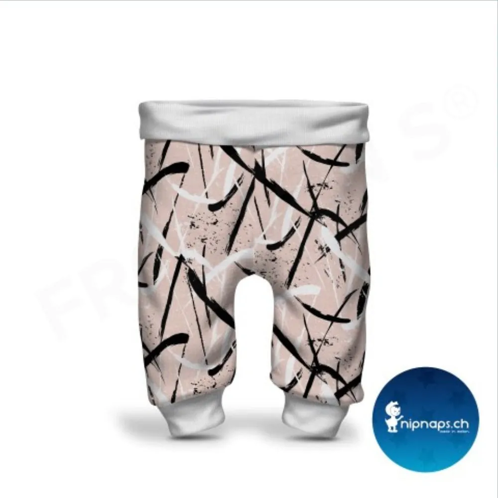 Organic French Terry - Squiggle - Pale Pink