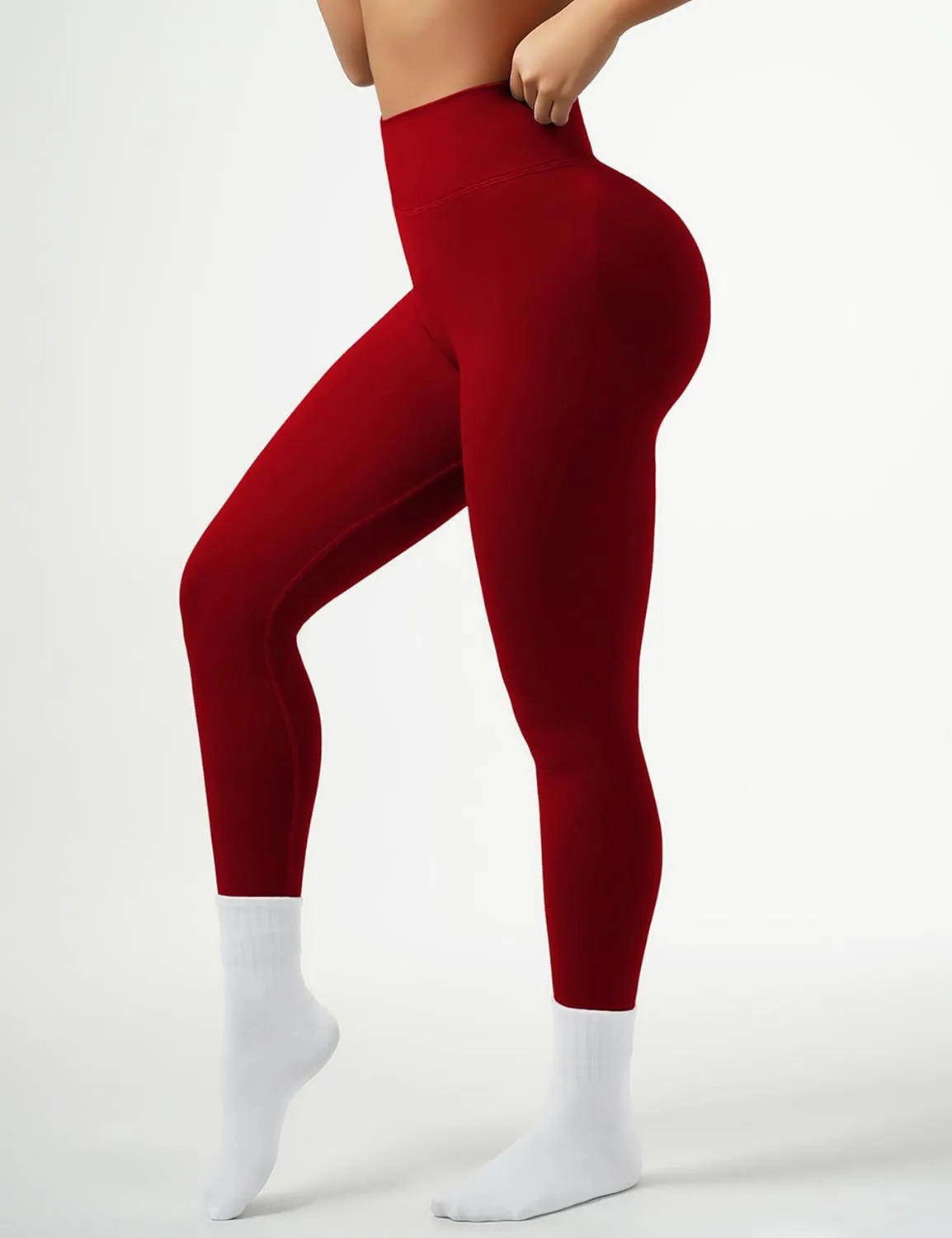 OVESPORT Workout Leggings for Women Seamless High Waist Scrunch Butt Lifting Leggings Tummy Control Gym Yoga Athletic Pants