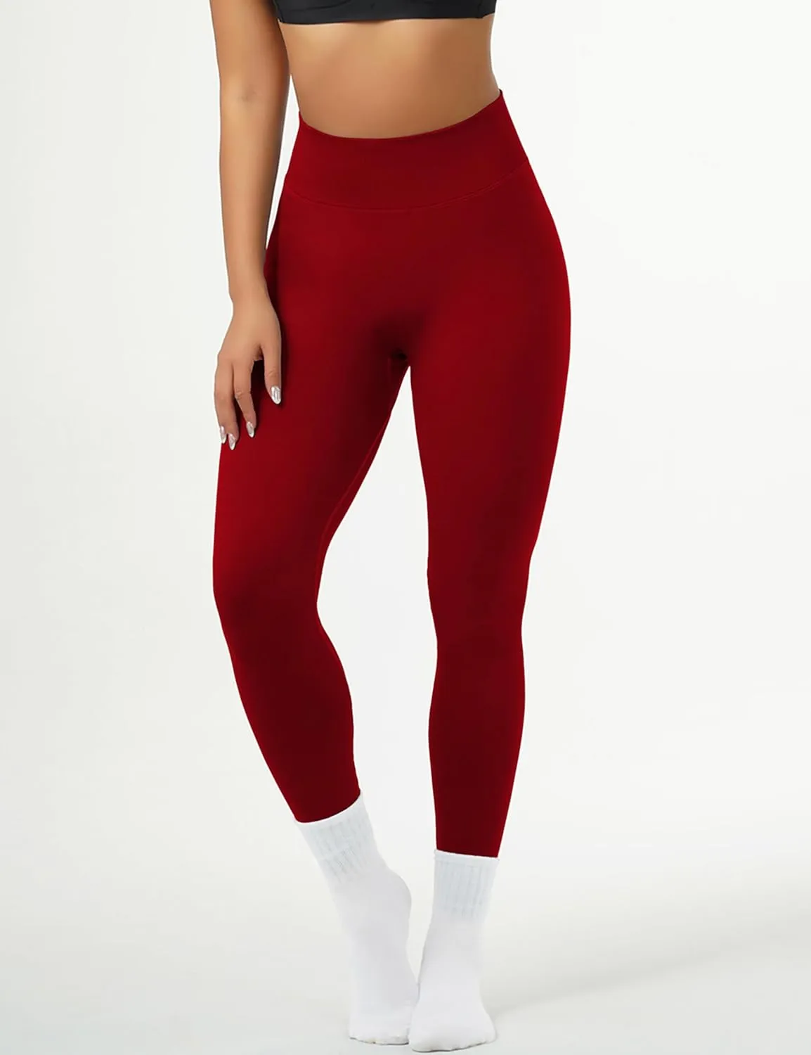 OVESPORT Workout Leggings for Women Seamless High Waist Scrunch Butt Lifting Leggings Tummy Control Gym Yoga Athletic Pants