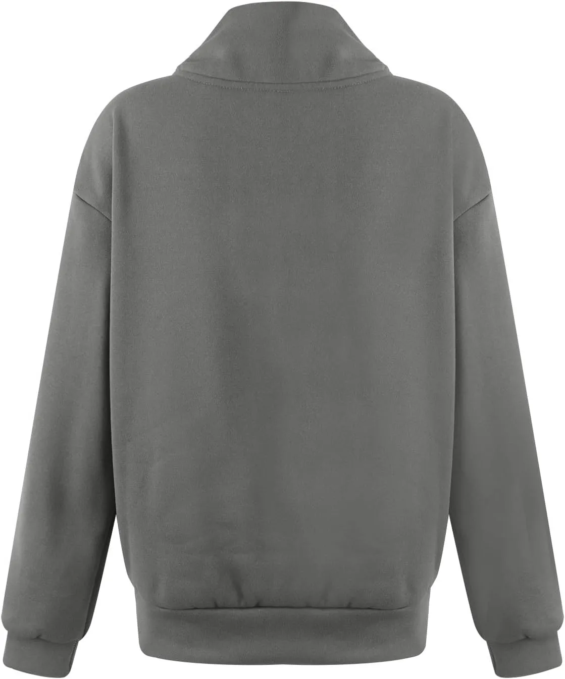 Quarter Zip Pullover Women Fleece Fall Oversized Sweatshirts Long Sleeve Casual Pullover Sweater Winter Clothes 2024