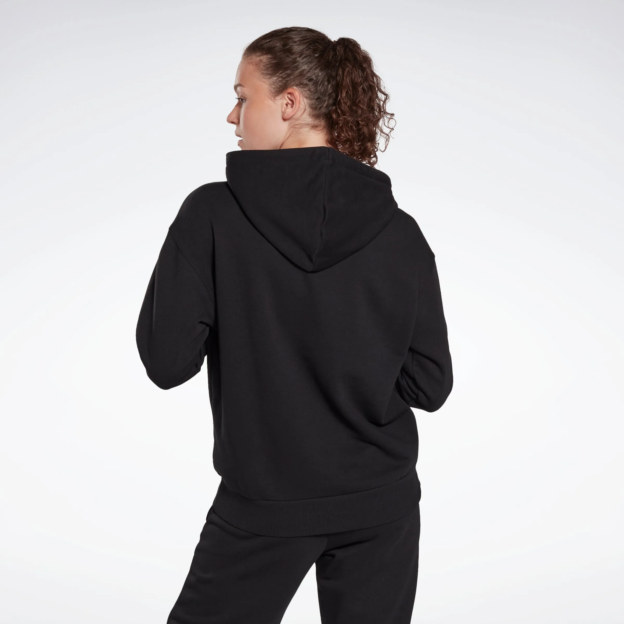 Reebok Identity Logo French Terry Hoodie Black