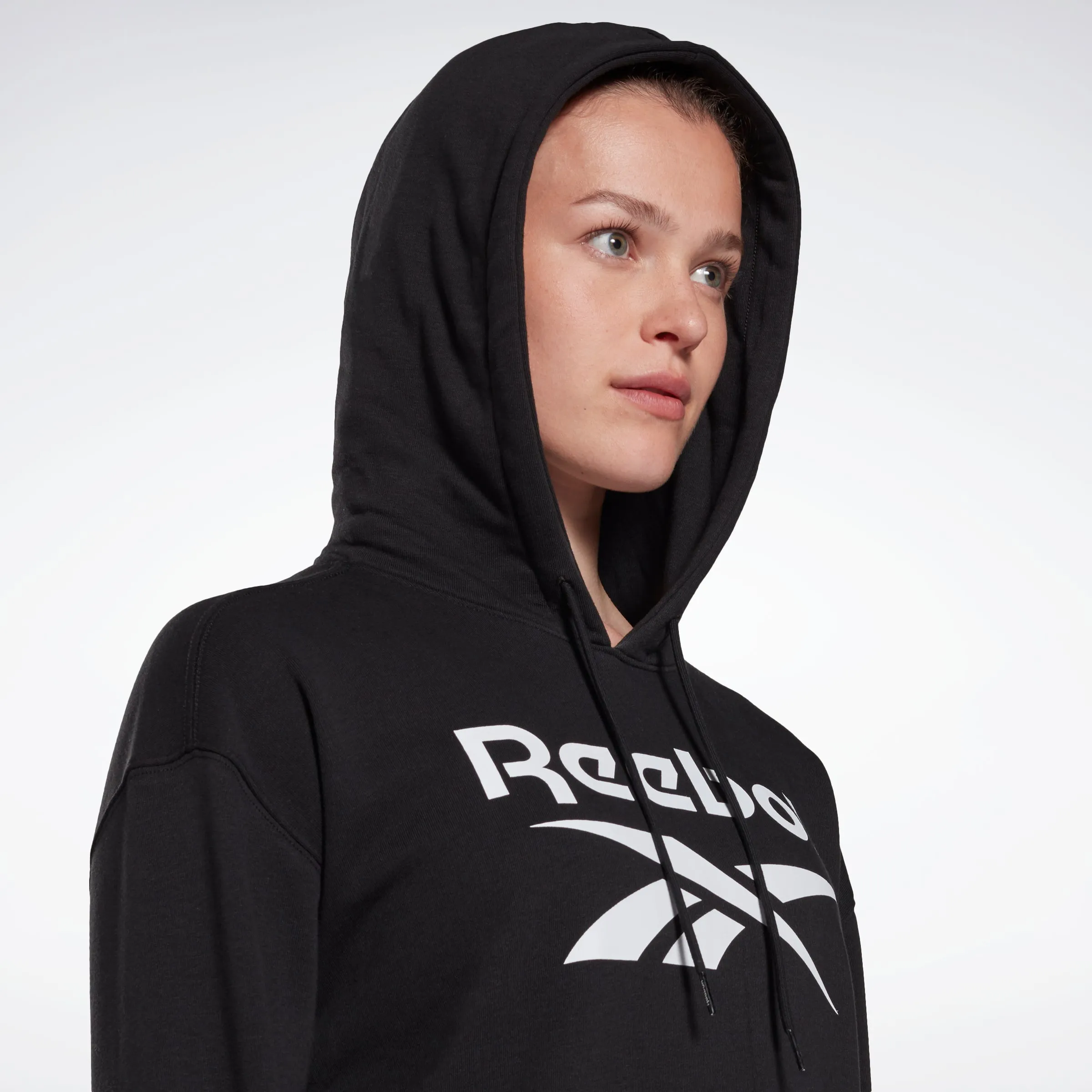 Reebok Identity Logo French Terry Hoodie Black