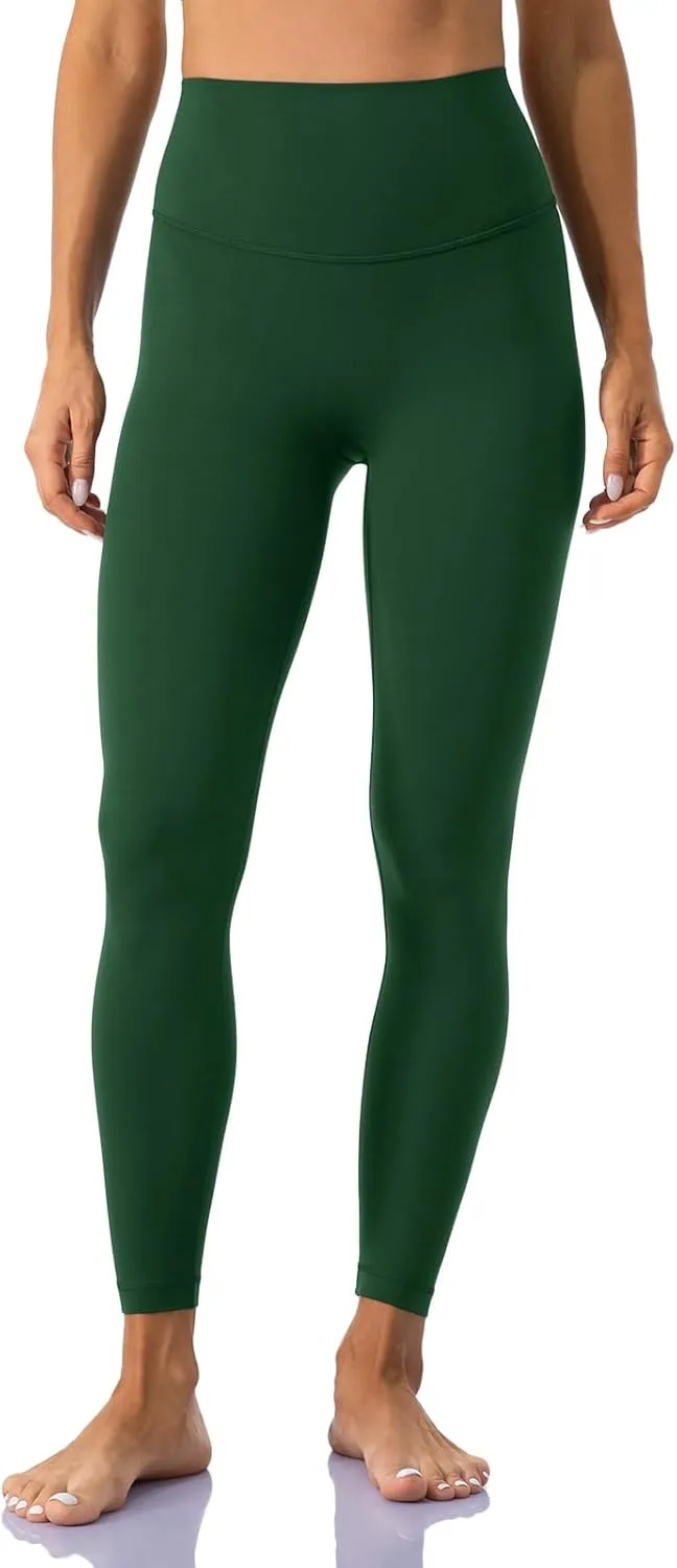 Ukaste Women's Petite Studio Essential 7/8 Length Yoga Leggings 23" - High Waisted Workout Active Tights Ankle Pants