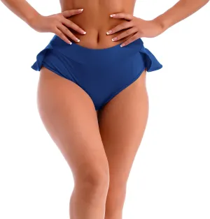 Women High Waist Ruffle Yoga Shorts Gym Workout Rave Booty Dance Mini Hot Pants Bottoms Active Skirted Panties
