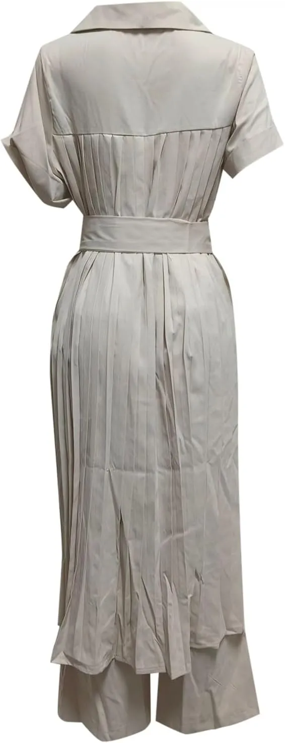 Women Matching Lounge Set Summer Wide Leg Oversized Pants Short Sleeve Lounge Set Chic Casual Cotton Loungewear Set