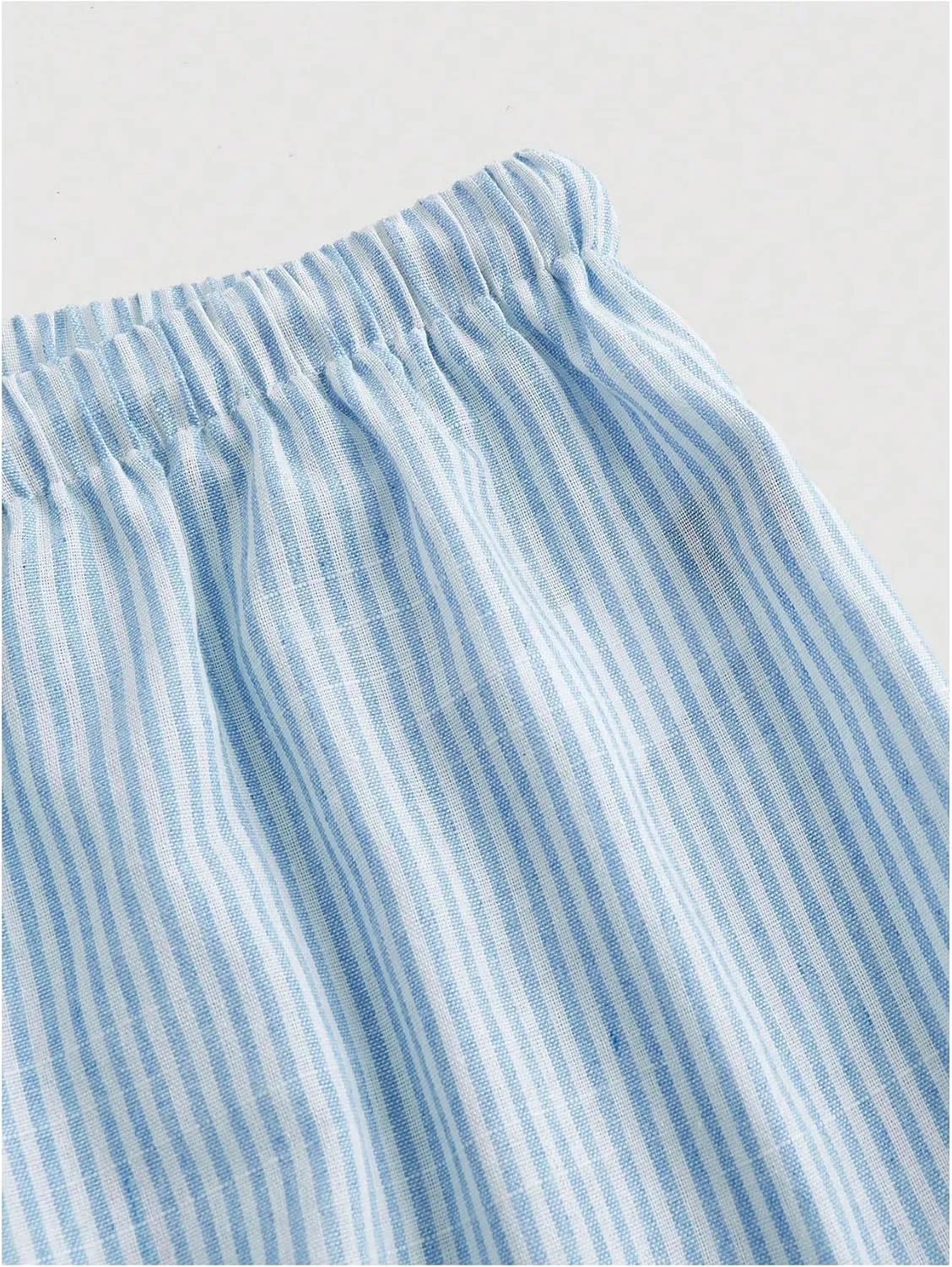 Women's Straight Wide Leg Trousers Striped Print Letter Loose Drawstring Tie High Waist Going Out Y2K Fashion Pants